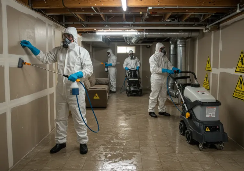 Basement Moisture Removal and Structural Drying process in Ithaca, NY